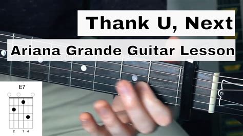 thank you next ariana grande guitar lesson thank u next guitar tutorial youtube