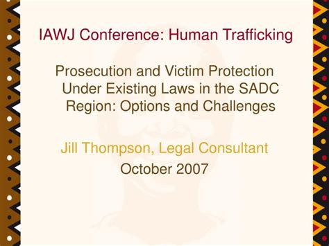 ppt iawj conference human trafficking powerpoint presentation free download id 725396