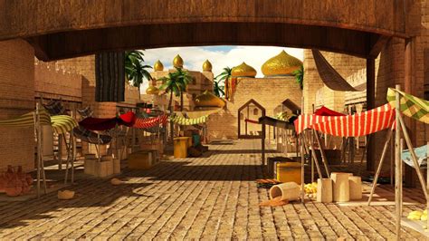 Arabian Nights Show Marketplace Ideas Aladdin Set Design Theatre