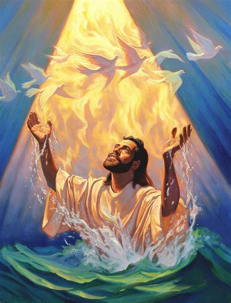 The Baptism Of Jesus Art Print By Jeff Haynie In 2021 Baptism Of