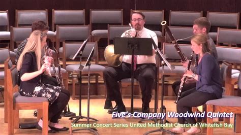 July 1 2020 Summer Recital Series Fives Company Woodwind Quintet