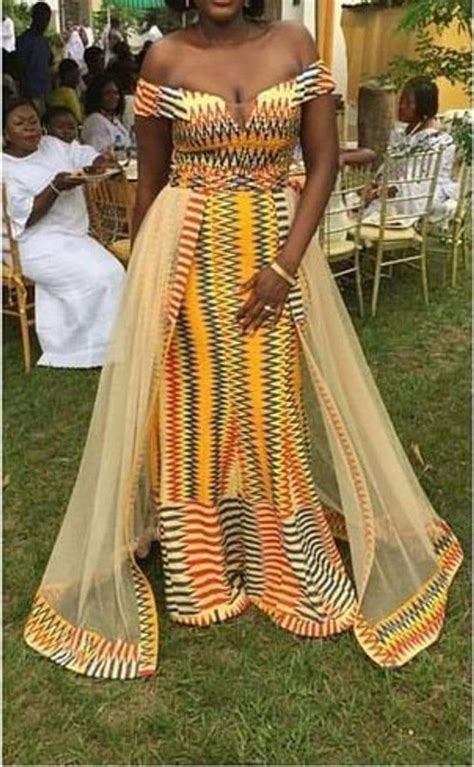 Kente Wedding Dress African Wedding Dress Kente Prom Dress Etsy