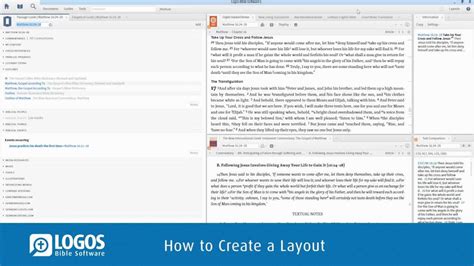 Logos 5 Tutorial How To Create A Layout Logos Bible Software Youtube