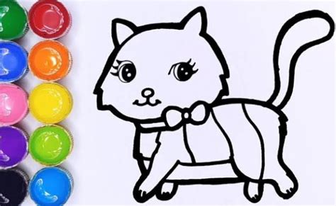 Cara Menggambar Kucing Untuk Anak Tk Paud Dan Sd Otosection