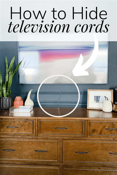 How To Hide Television Cords Love And Renovations