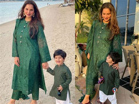 Sania Mirza And Son Izhaan Mirza Malik Take Their Twinning Streak To