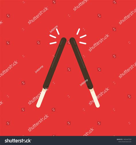 Chocolate Sticks Dipped Stick Chocolate Dipped Stock Vector Royalty
