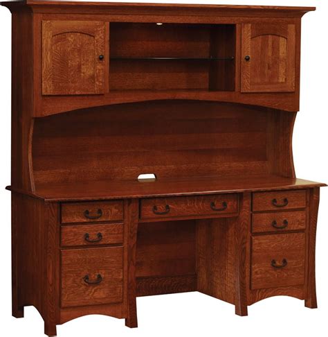 Yutan Executive Desk With Hutch Countryside Amish Furniture