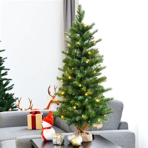 Giantex 3 Tabletop Christmas Tree Pre Lit Warm White Led Battery