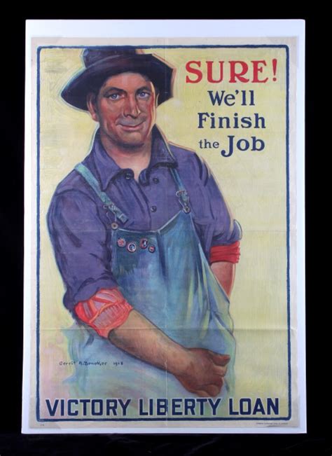 Sold Price Original Wwi Victory Liberty Loan Poster 1918 April 6