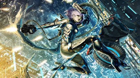 Futuristic Cyberpunk Anime Girls Wallpapers Hd Desktop And Mobile Backgrounds