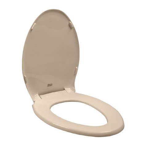 American Standard Elongated Fawn Beige Rise And Shine Toilet Seat At