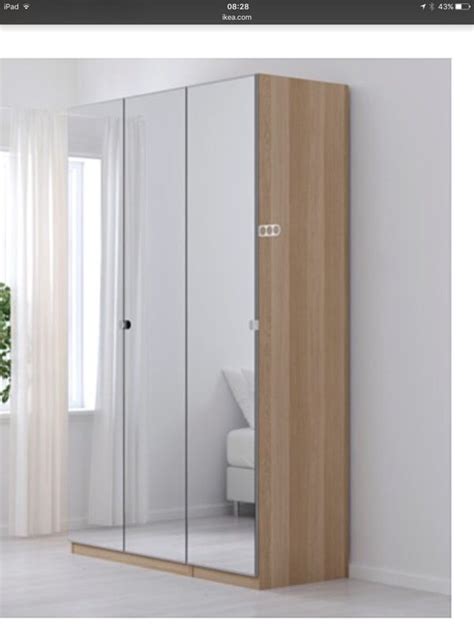 1 x koplement 1000mm clothes rail @ $15. IKEA Pax 6 door mirrored wardrobe | in Durham, County ...