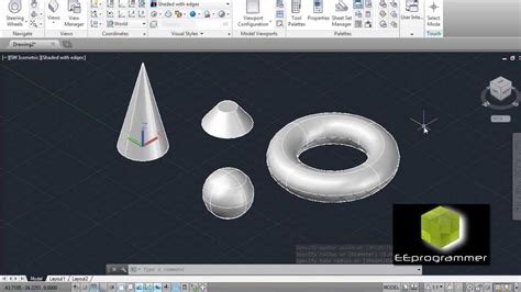 Learning Autocad 2014 3d Model Tutorial For Beginners 3 3d Complex