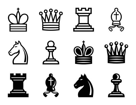 Chess Icon Vector Chess Icon Vector Illustration 3444481 Vector Art At