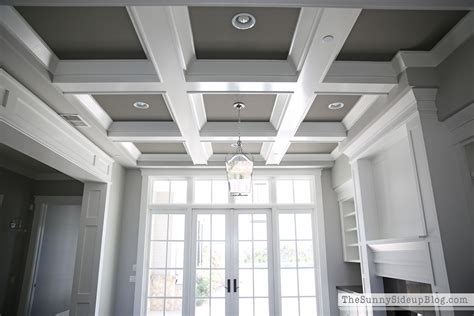 They are ideal for creating texture and architectural the design of coffered ceilings can be customized to suit the homeowner's taste. Our Formal Living Room (blank slate!) - The Sunny Side Up Blog