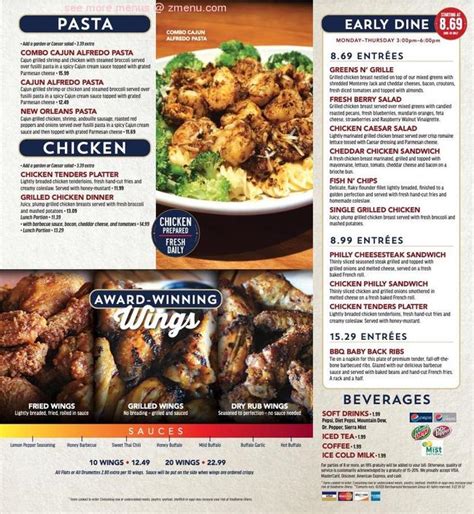 Online Menu Of Kickback Jacks Restaurant Raleigh North Carolina