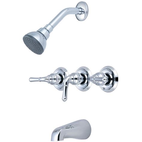 The most common types of bathroom. OLYMPIA Elite 3-Handle 1-Spray Tub and Shower Faucet in Polished Chrome (Valve Included)-P-3230 ...