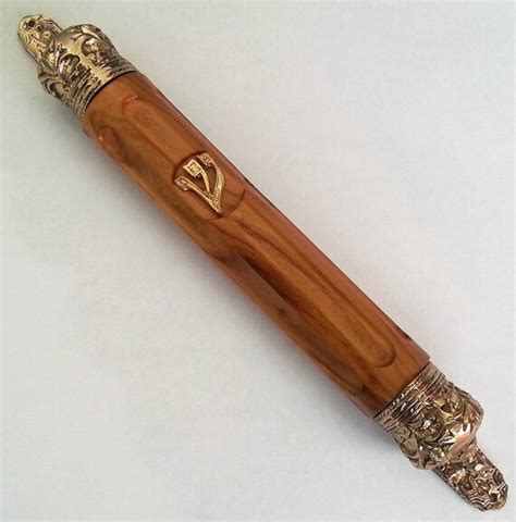 Olive Wood Mezuzah Case From Israel Crown Design Need 10cm Etsy