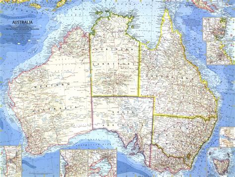 Australia 1963 Wall Map By National Geographic Shop Mapworld