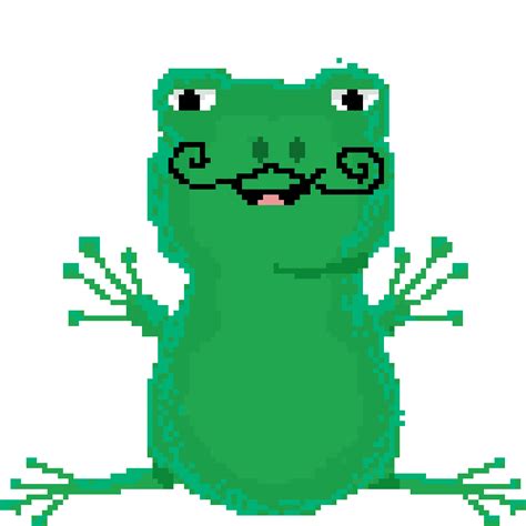 Frog Pixel Art Transparent A 16x16 Pixel Art Frog In