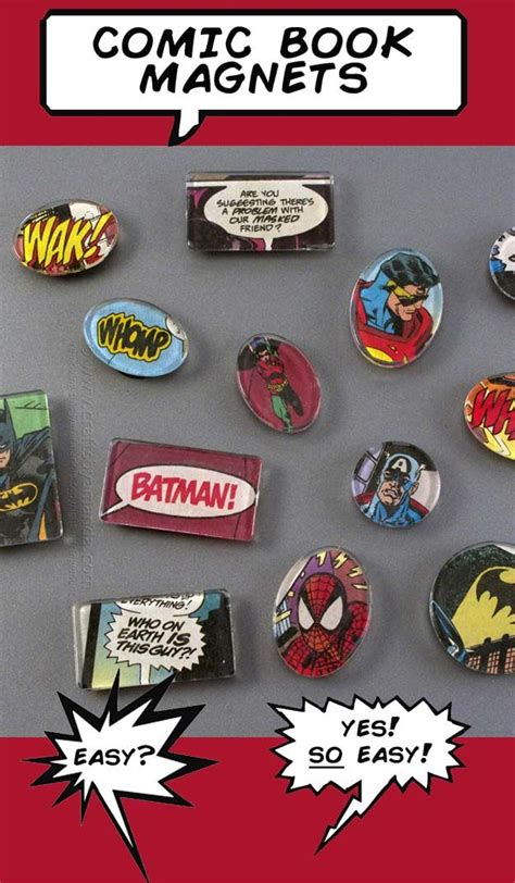 Crafts To Make And Sell Superhero Comic Book Magnet Easy Step By