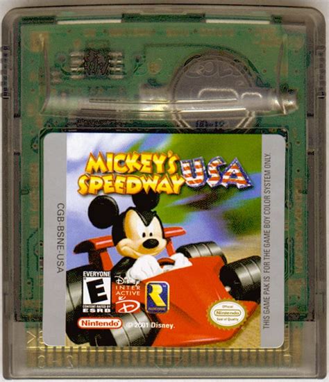 Mickeys Speedway Usa Cover Or Packaging Material Mobygames