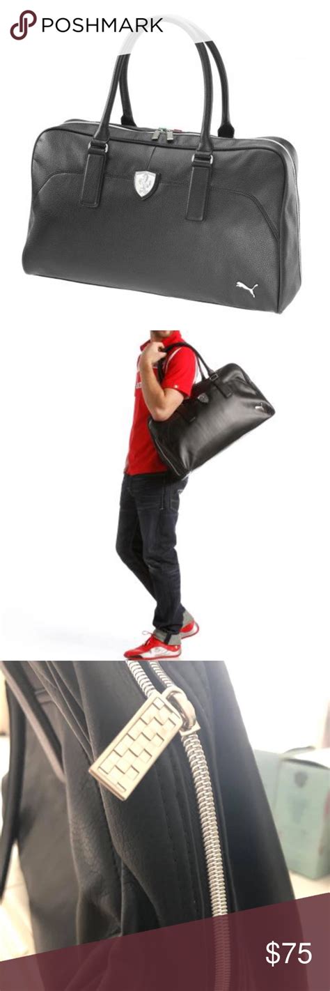 Mochila puma scuderia ferrari fanwear negra black backpack review youtube. Ferrari Puma Weekender Leather Bag | Leather weekender ...