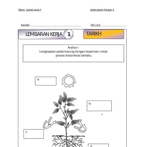 Soalan Latihan Sains Tahun 4 Kssr