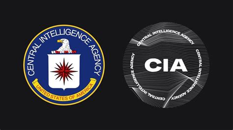 The Seal Of The Cia Left And A New Logo They Recently Released Right