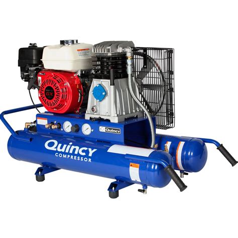 Quincy Gas Powered Wheelbarrow Portable Air Compressor — 55 Hp Honda