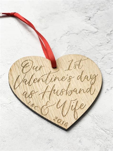 'First Valentines As Husband And Wife' Gift By Here's To Us 