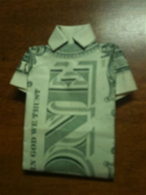 Origami Folding Instructions How To Make A Money Origami Shirt