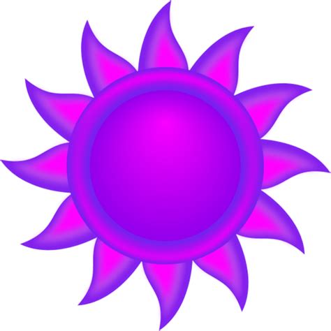 Download Colorful Sun Clipart Purple Sun Clip Art Png Download