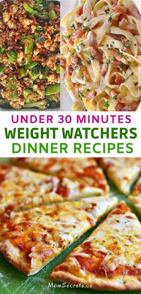 Best Weight Watchers Dinner Recipes Under 30 Minutes