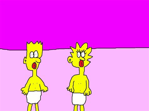 Lisa And Bart Wearing Pacifiers And Diapers By Mjegameandcomicfan89 On Deviantart