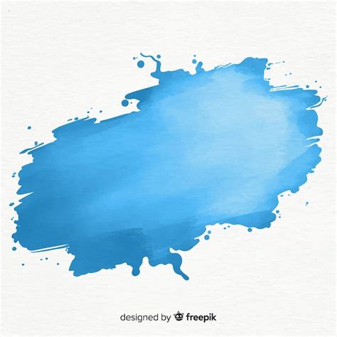 Blue Watercolor Splash Free Vector