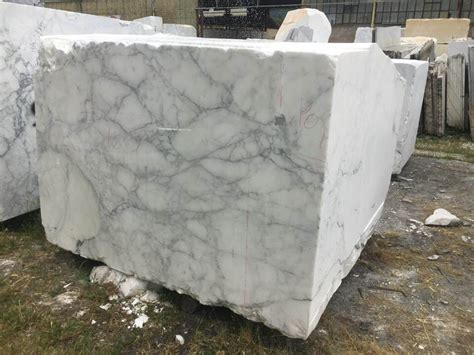 Arabescato White Marble Natural Stone Blocks