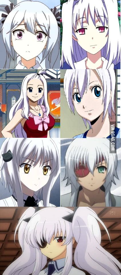 One good reason for this is that if you. I love female characters in anime with white hair - 9GAG