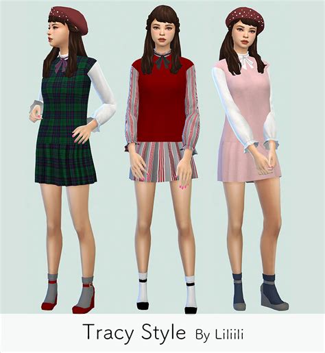 Liliili Sims Tracy Style All Base Game Dopecherryblossomheart