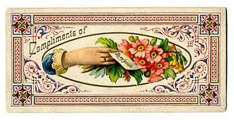 Calling cards were much like business cards. Victorian Calling Cards