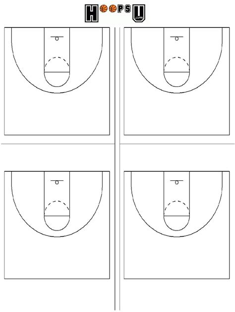 Printable Basketball Court Clipart Best