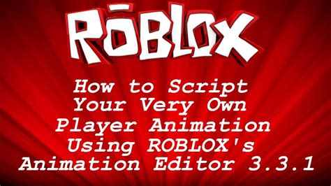 Roblox Scripting Tutorial How To Script Your Own Animation Roblox