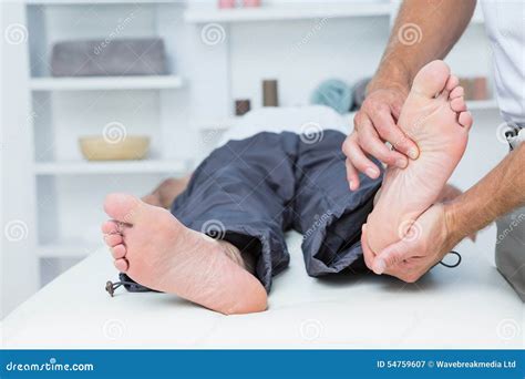 Man Having Foot Massage Stock Image Image Of Healthcare 54759607
