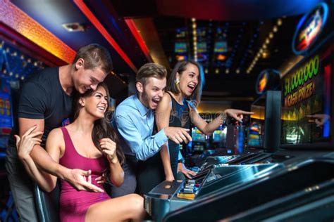 Win On Slot Machine Stock Image Image Of Lifestyles 48421817