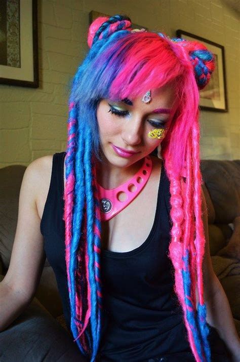 Cyberpop Pink Dreads Synthetic Dreads Dreads Girl
