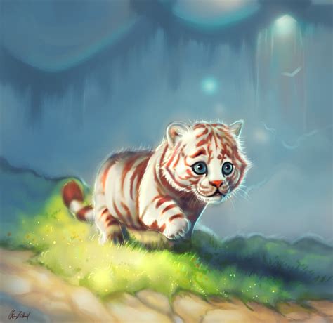Artstation Little White Tiger