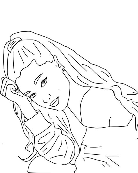 Ariana Grande Coloring Pages Coloring Home