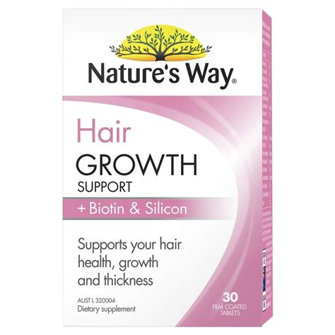 Natures Way Hair Growth Support Biotin And Silicon 30 Tablets Novembe