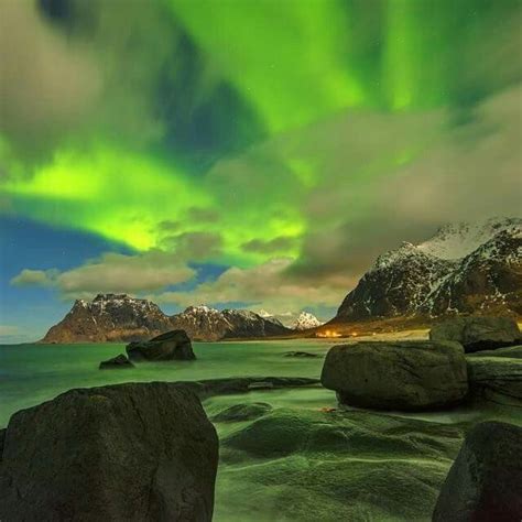 Aurora In Norway Lofoten Islands Norway Northern Lights Land Of